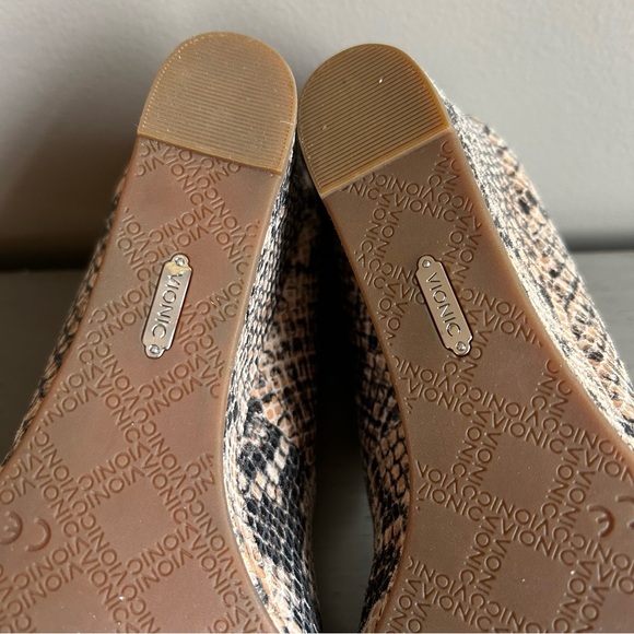 Vionic Antonia Orthaheel Leather Snakeskin Slip On Wedge Heels Shoes Women Sz 7 - Picture 12 of 14